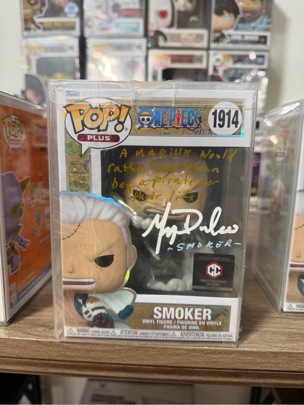 Smoker - Funko Pop - Signed by Greg Dulcie